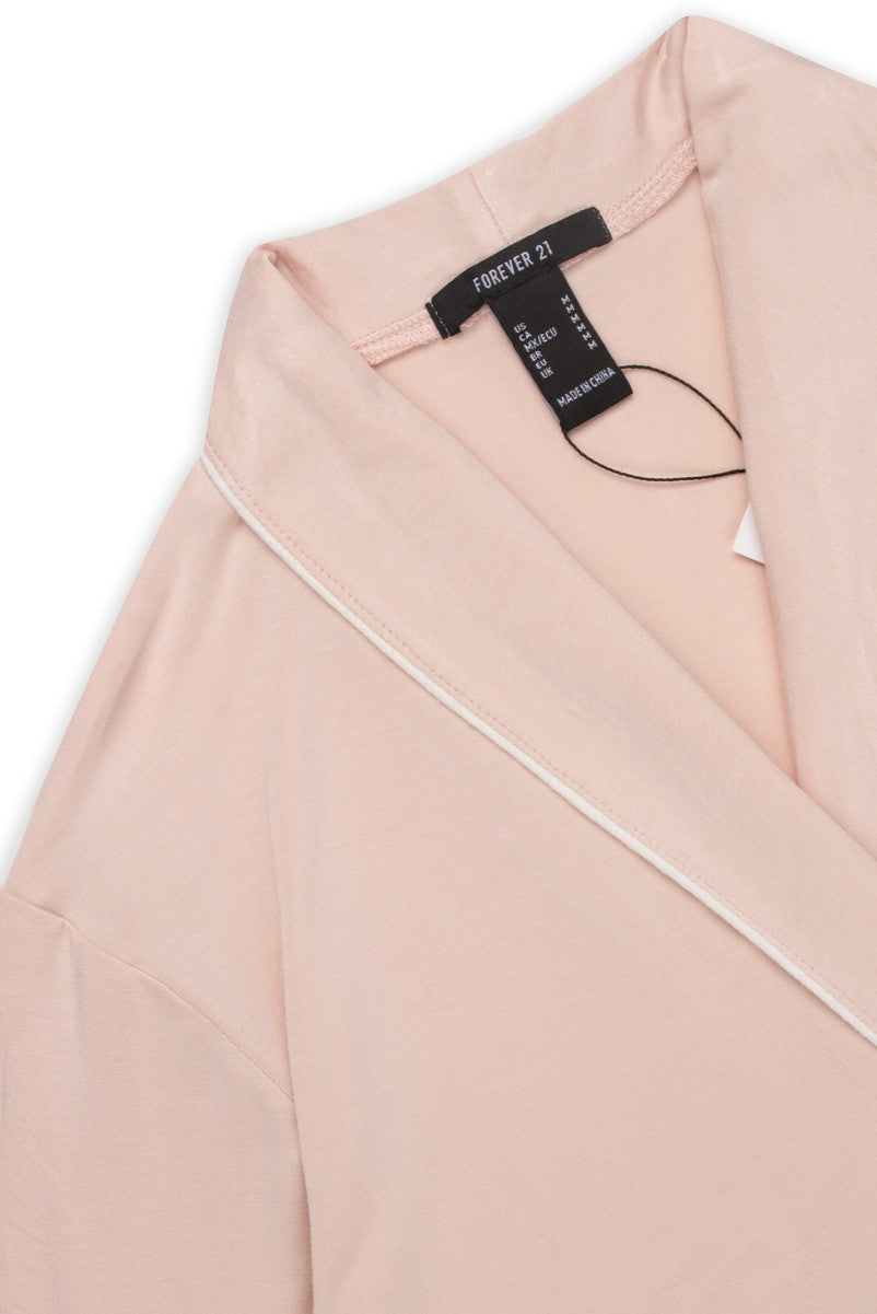 Piped-Trim Modal Robe