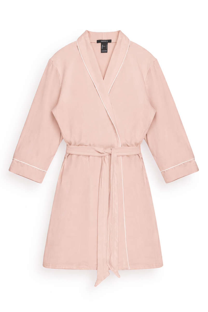 Piped-Trim Modal Robe