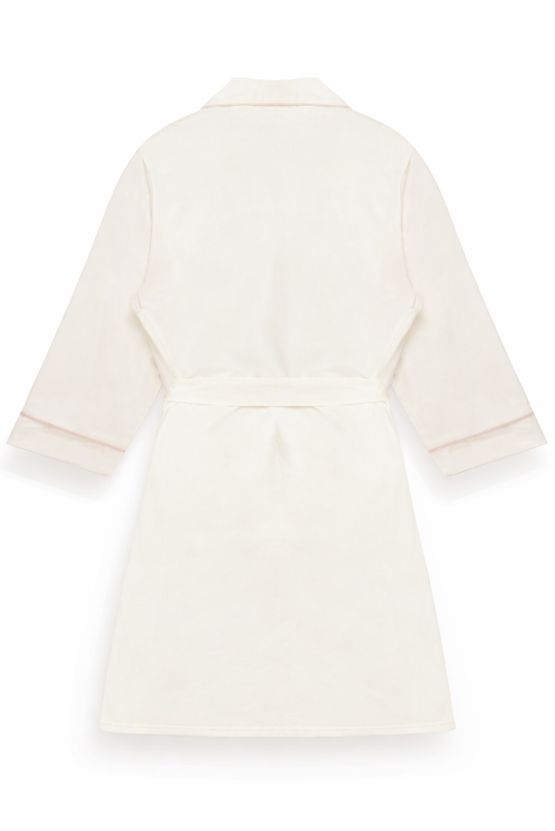 Piped-Trim Modal Robe