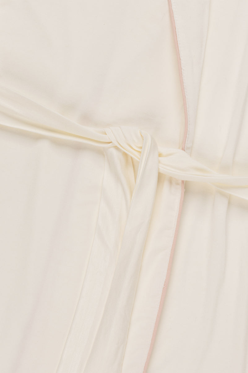 Piped-Trim Modal Robe