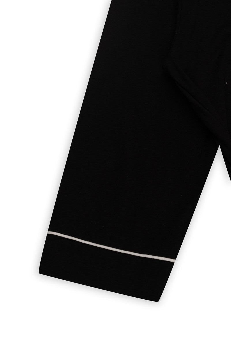 Piped-Trim Modal Robe