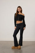 Flawless Foldover Flare Leggings
