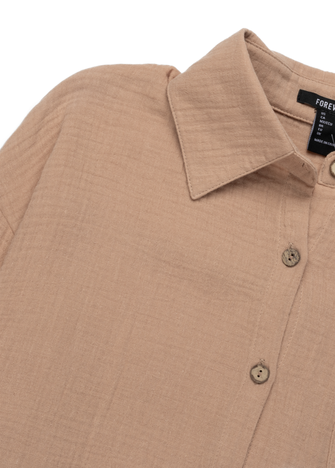 LIGHTWEIGHT LONG SLEEVE SHIRT WITH MATCHING SHORT