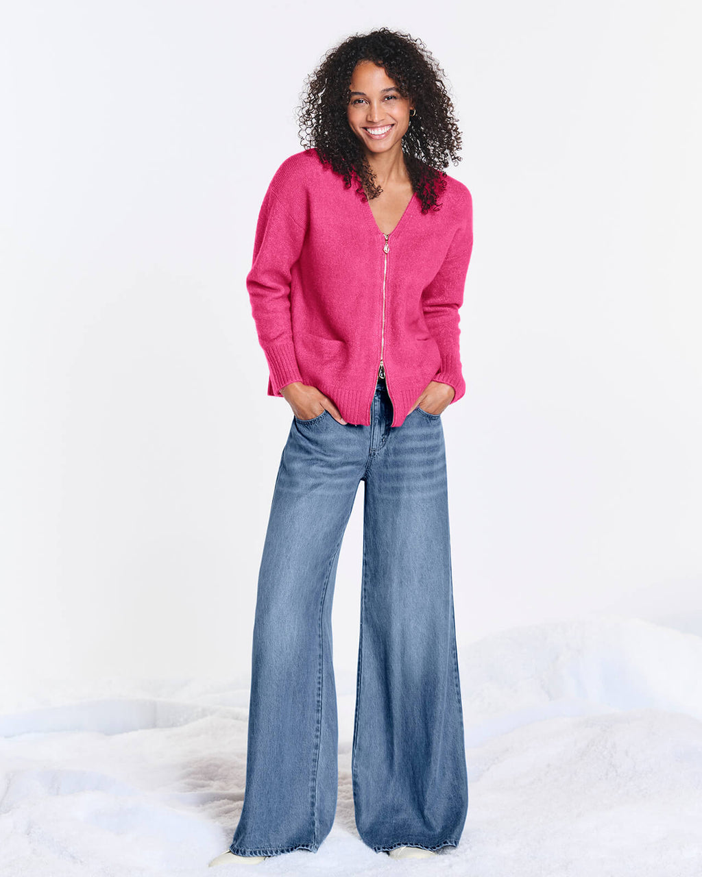 Zeena Zip-Up Cardigan