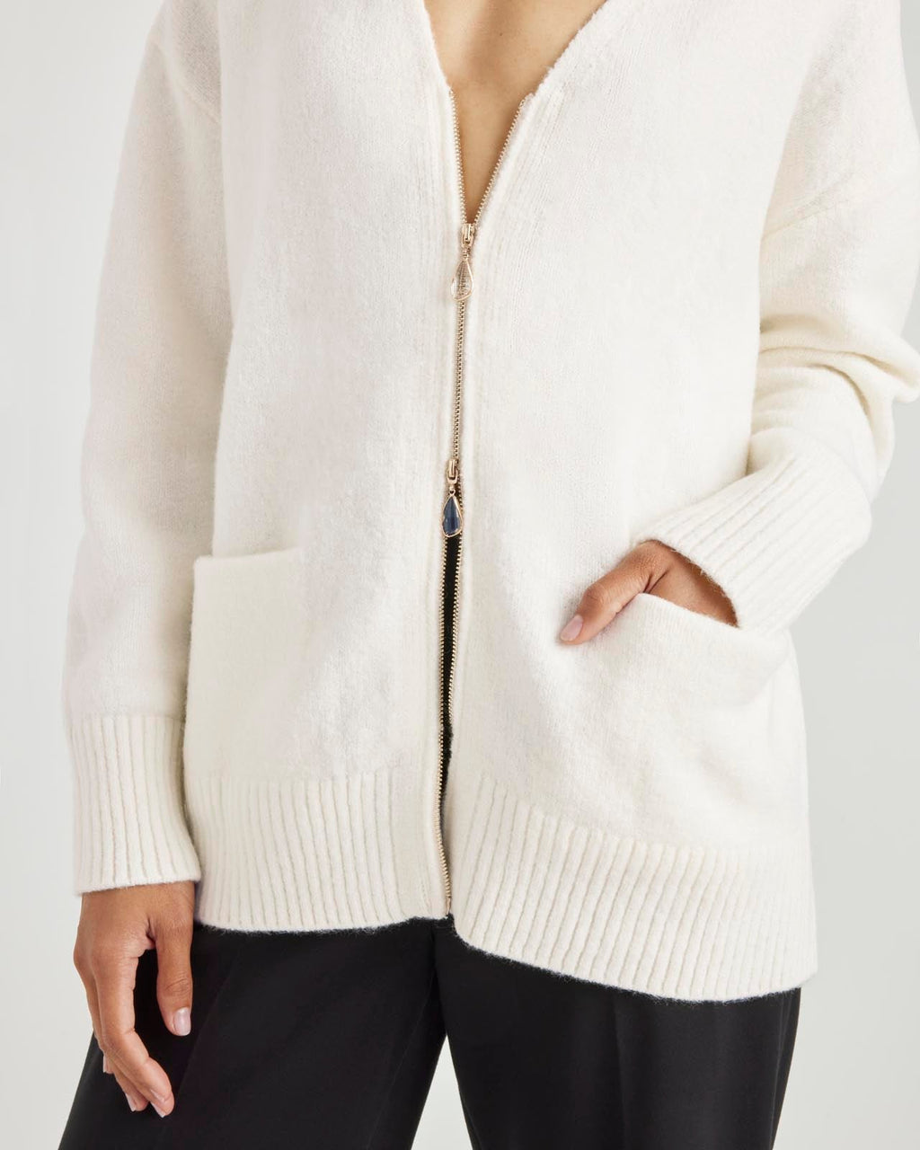 Zeena Zip-Up Cardigan