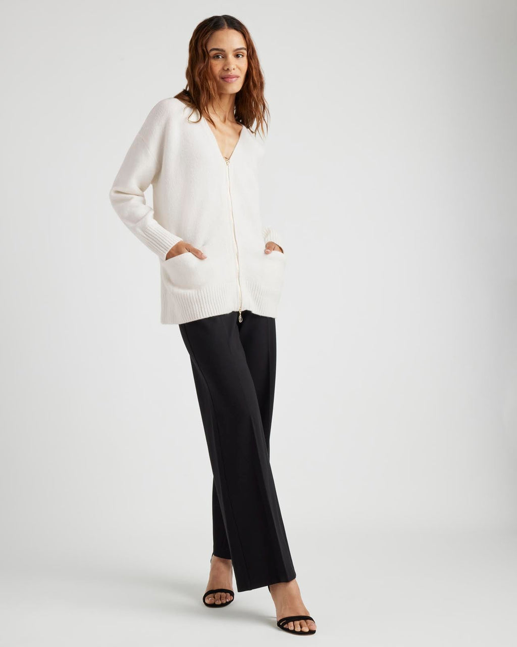 Zeena Zip-Up Cardigan