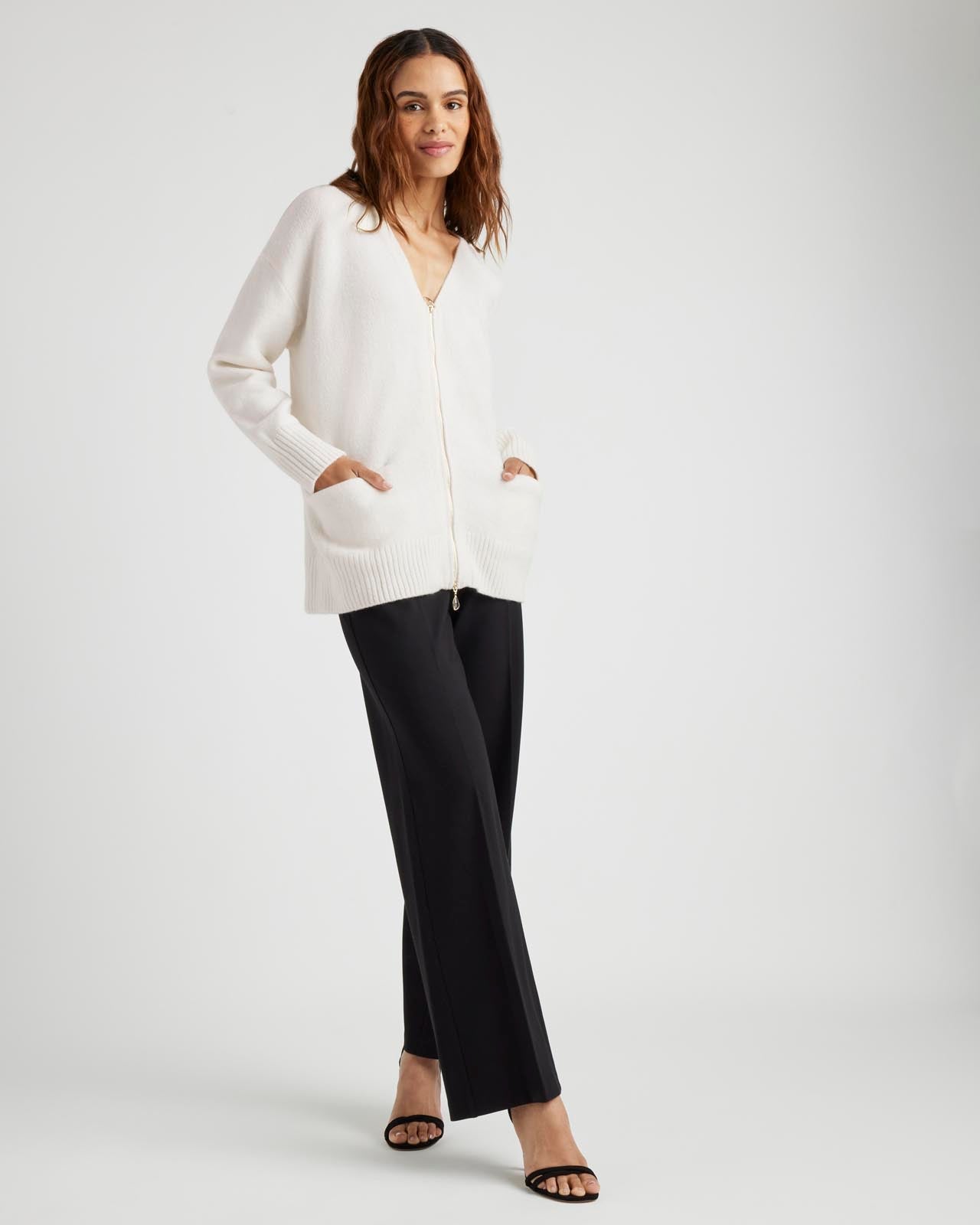 Zeena Zip-Up Cardigan