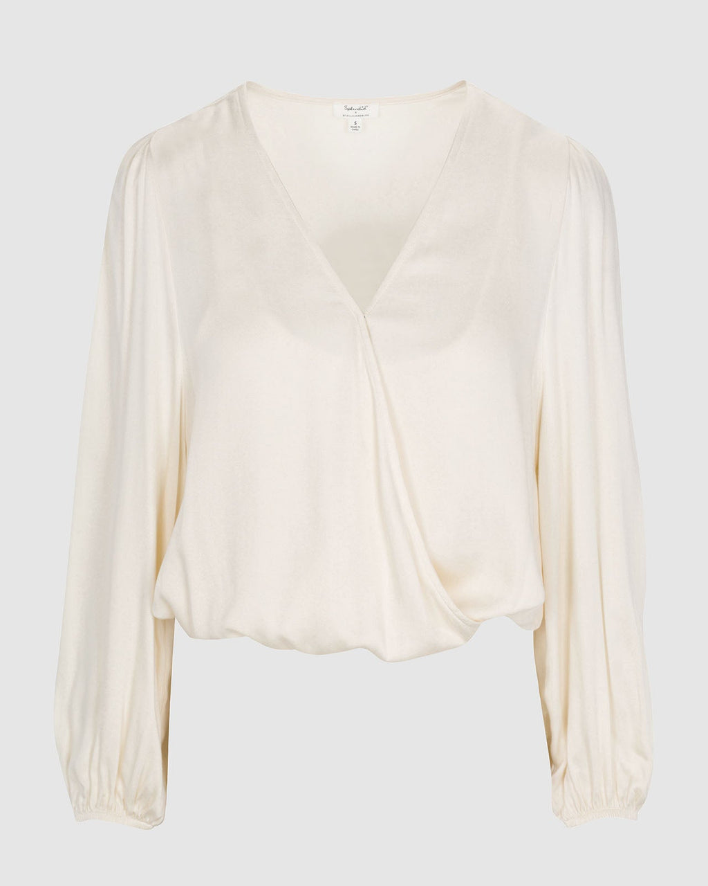 Splendid x Cella Jane Sateen Surplice Top
