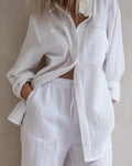 Kit Gauze Button Down Shirt