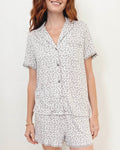 Daisy Pop Notch Collar and Short Sleep Set