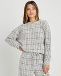 Penny Tweedy Plaid Crewneck Pullover