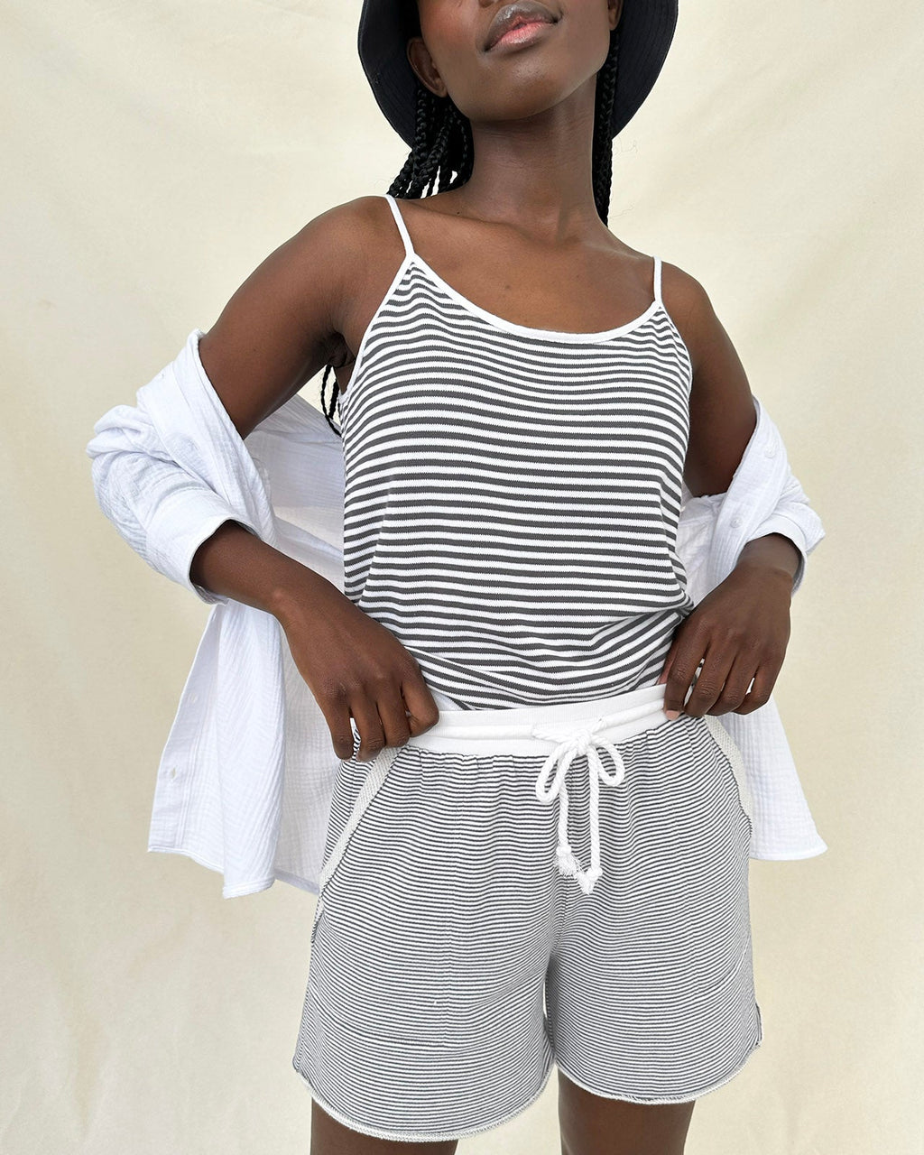 Stripe Beach Sweater Tank