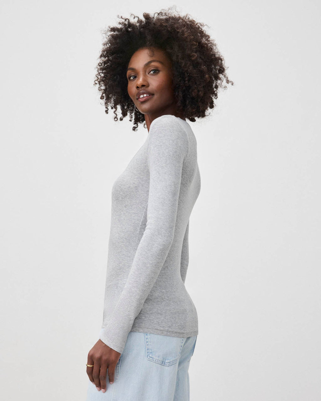 Valley Rib V-Neck