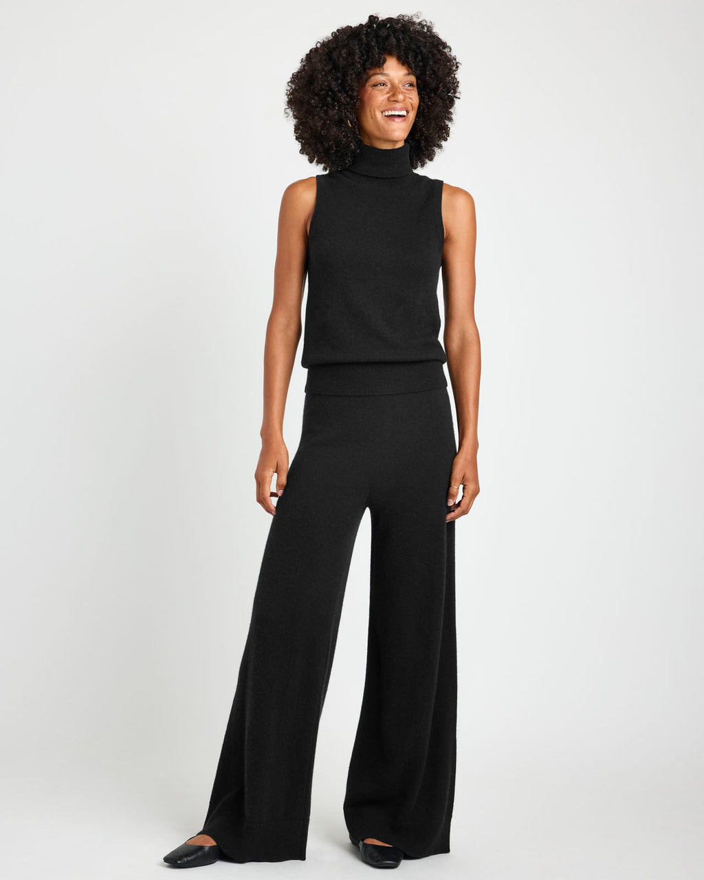 Tori Cashmere Turtleneck Tank
