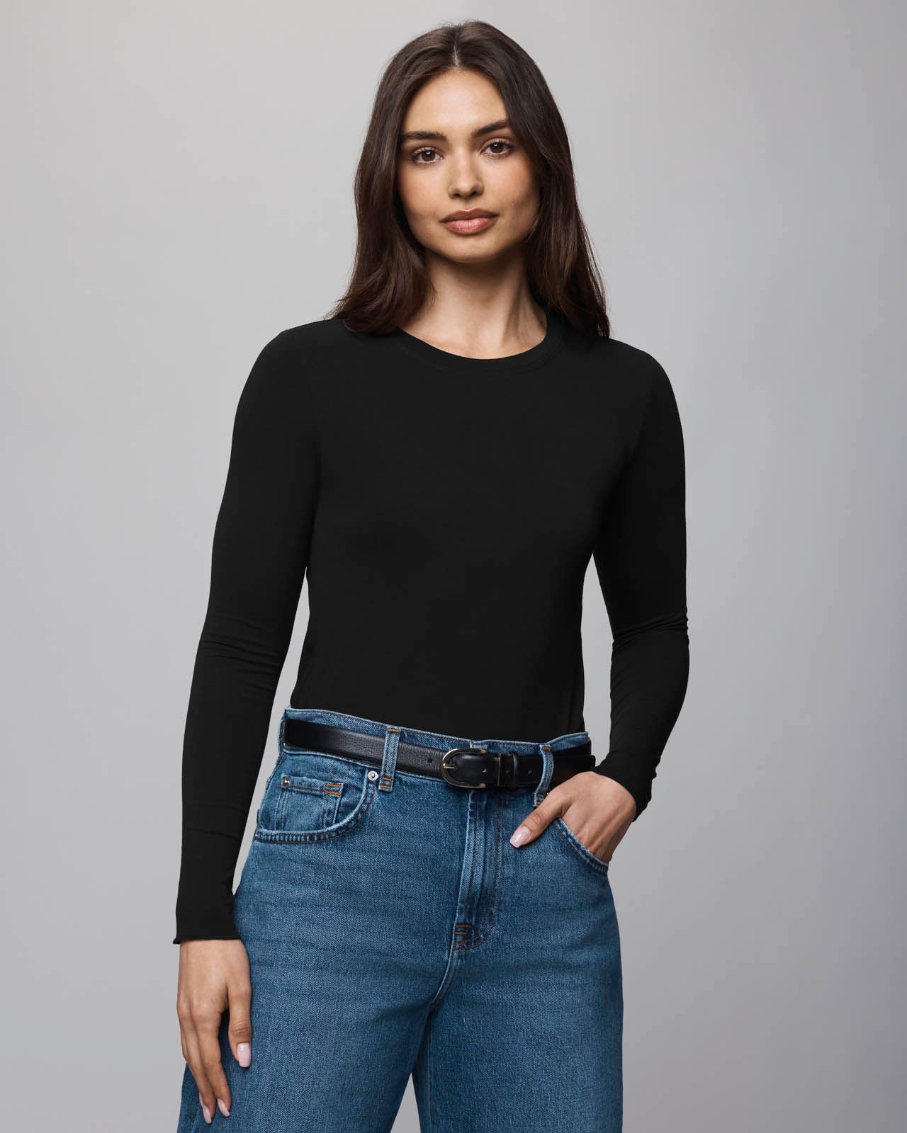 Bamboo Blend Long Sleeve Tee