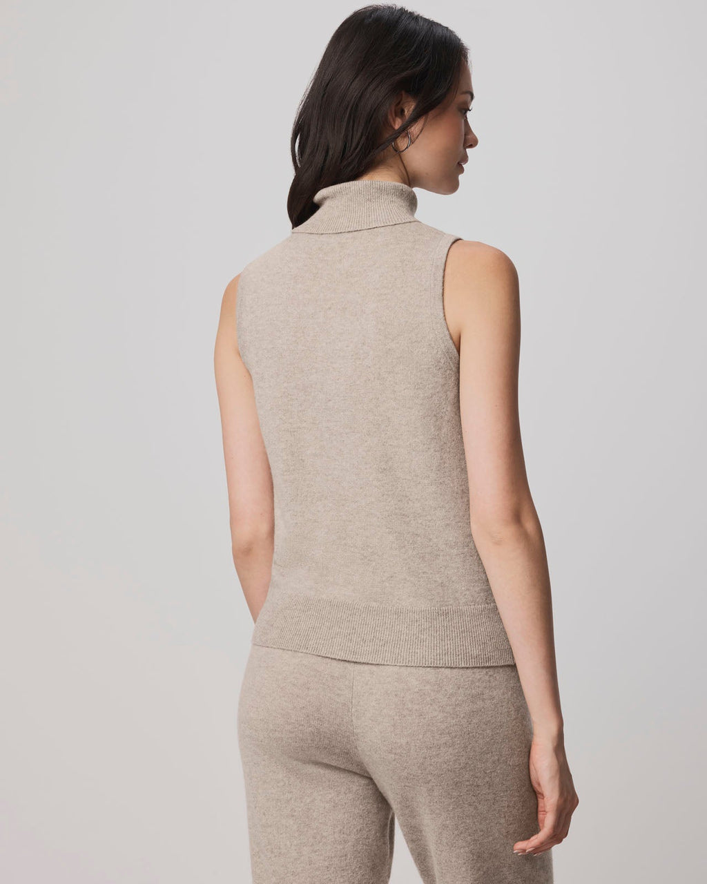 Tori Cashmere Turtleneck Tank