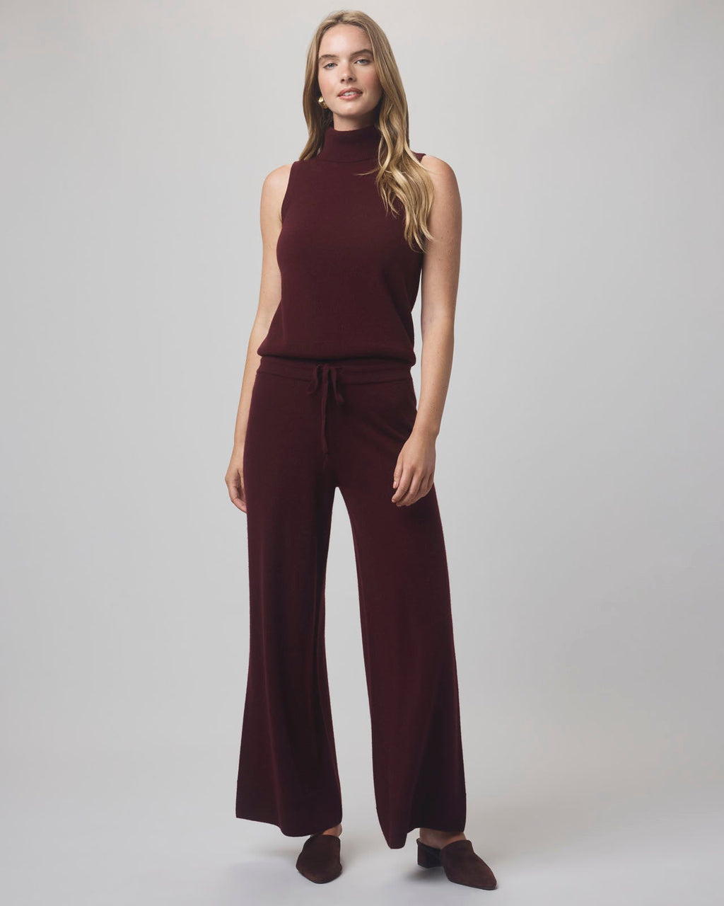 Tori Cashmere Turtleneck Tank