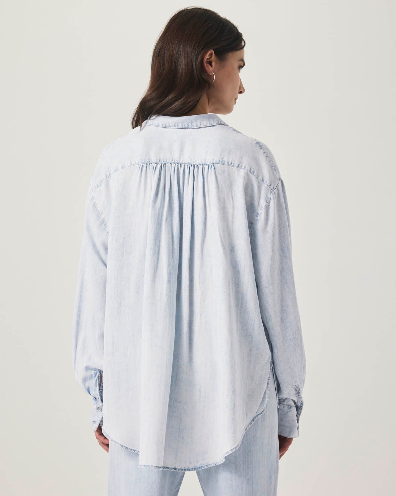 Bleached Indigo Button Down