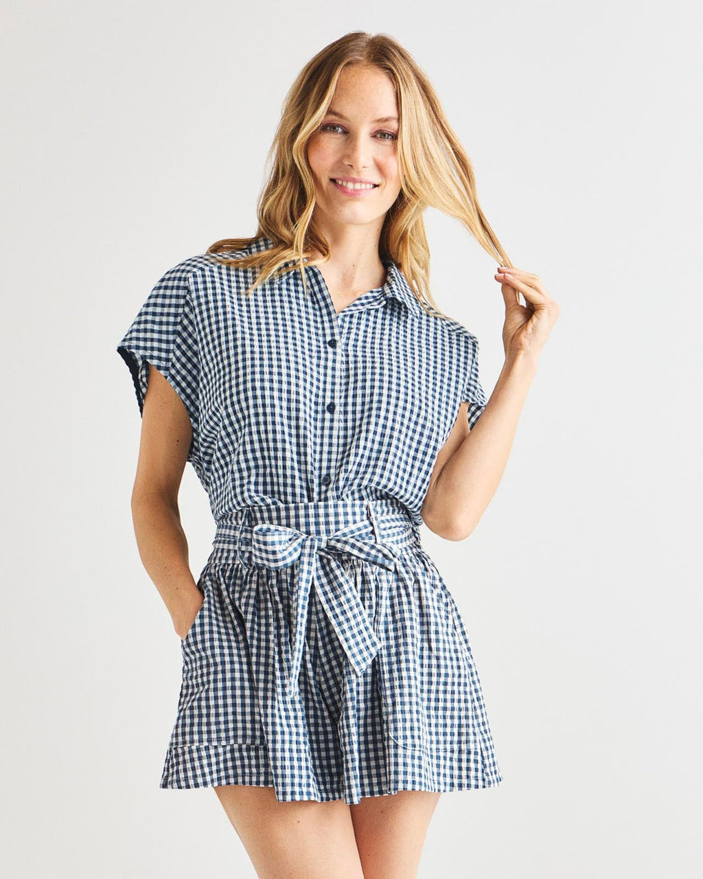 Gabrielle Gingham Top