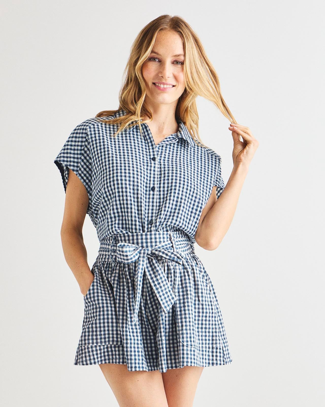 Gabrielle Gingham Top