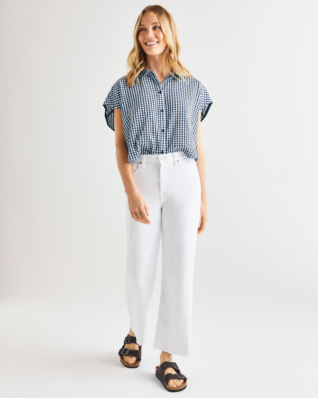 Gabrielle Gingham Top