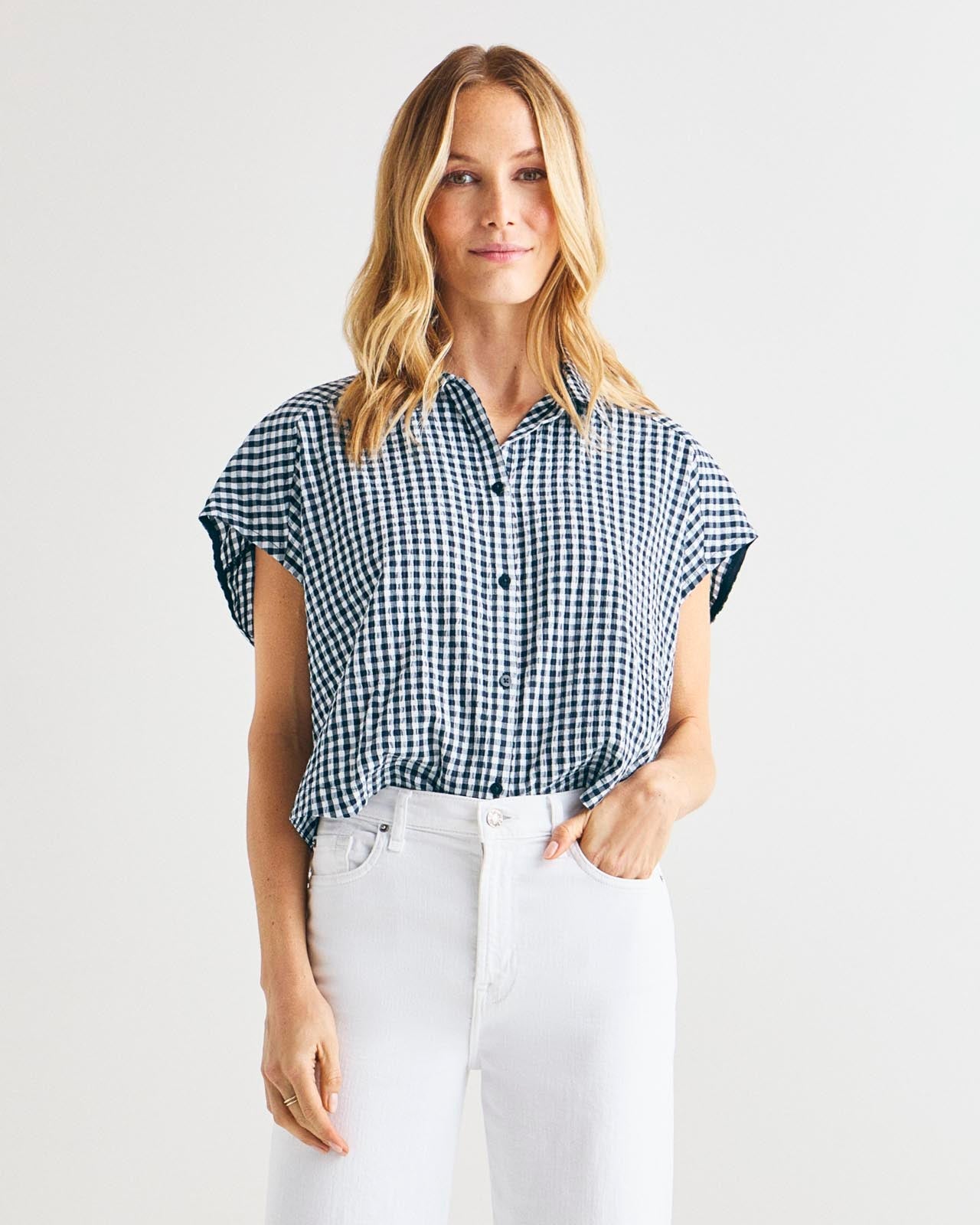 Gabrielle Gingham Top