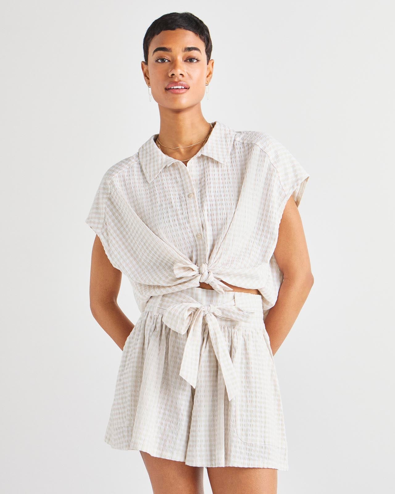 Gabrielle Gingham Top