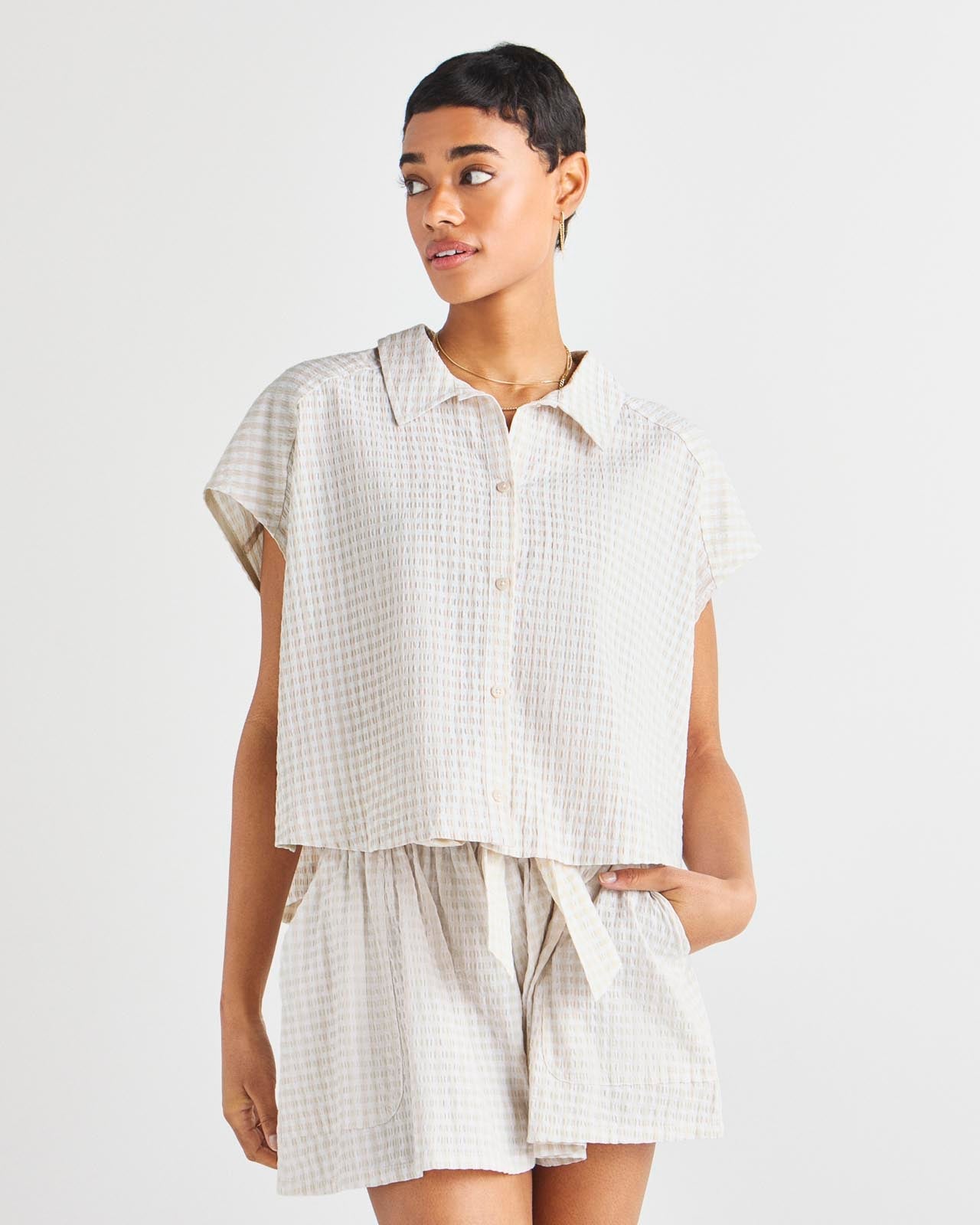 Gabrielle Gingham Top