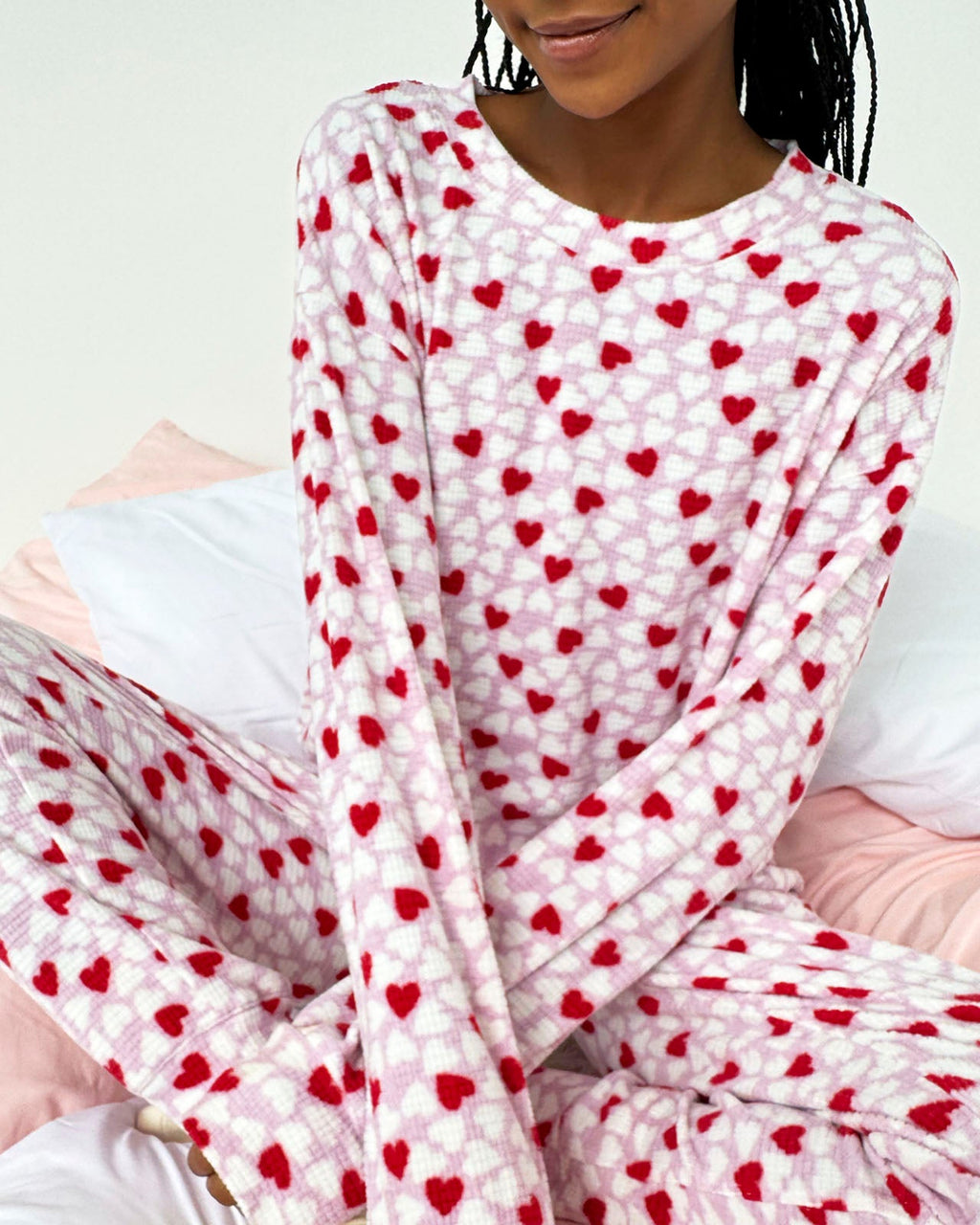 Candy Heart Marna Waffle PJ Set