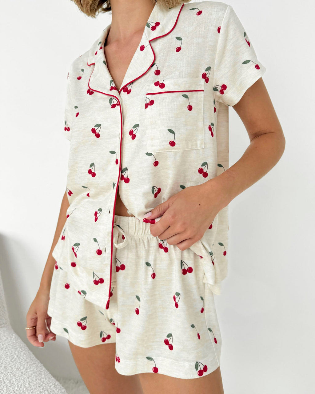 Cherry Toss Flora Pillowsoft Short Set
